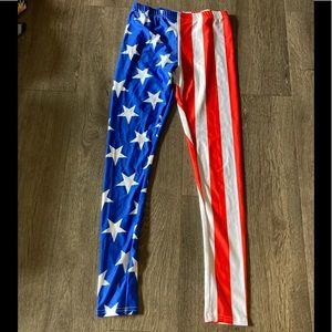 American Flag leggings